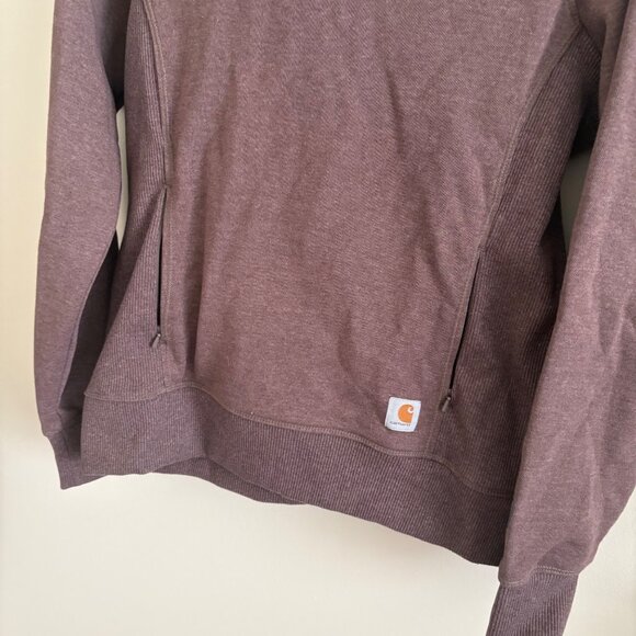 Carhartt Pullover Midweight Hooded Jacket Purple Mauve Women’s Size S - Picture 4 of 10